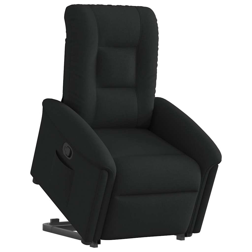 Aufstehsessel, Schlafsofa, Schwarz, Stoffbezug