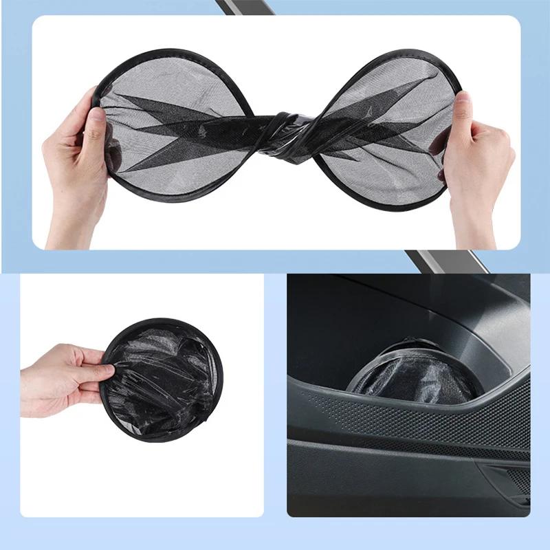 Universal Car Sunshade Electrostatic 4-Layer Side Window Sun Shade Cover for Car Sun Block Curtains UV Protection Sun Visor Film