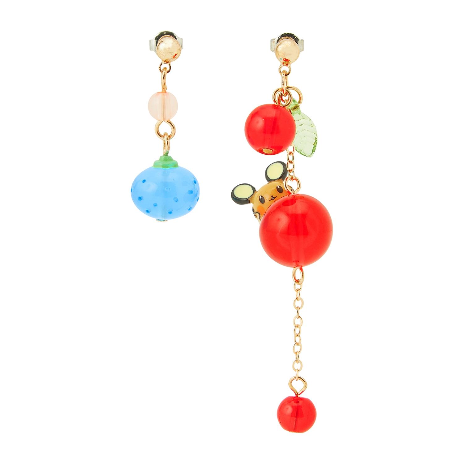 

Pokemon Accessory Pierced Earrings 110 Dedenne Japan NEW Pocket Monster