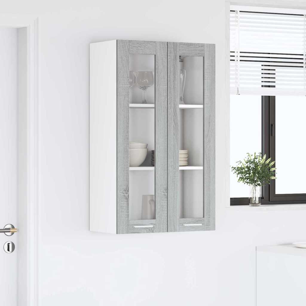 Hanging Cabinet Grey Sonoma 60 X 31 X 100 Cm Particleboard