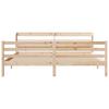 Bed Frame with Headboard without Mattress 200x200 cm