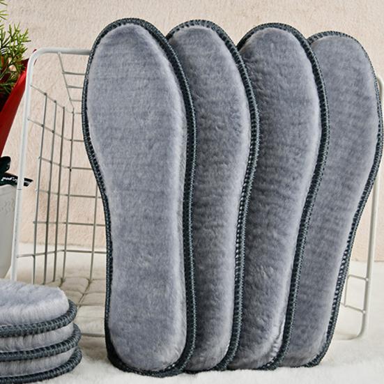 Yousheng 3 Pairs Thermal Fleece Lined Shoe Insoles Thick Warm Comfort Cushion for Cold Weather Breathable Moisture Wicking Insoles
