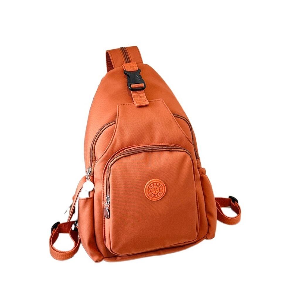 

Многофункциональная мужская нагрудная сумка, регулируемый ремень, уличная поясная сумка, спортивная сумка для ходьбы, на каждый день оранжевый