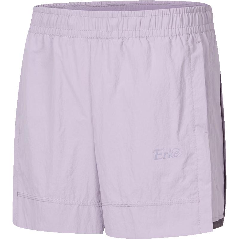 Erke Women s Water-Repellent Ice-Feel Sports Shorts L