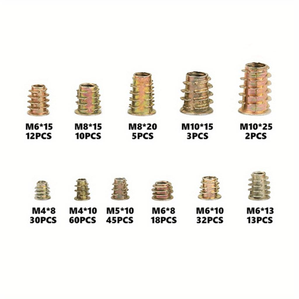 230PCS Zinc Alloy Internal and External Teeth with Female Nuts Furniture Accessories Hexagon Furniture Nuts
