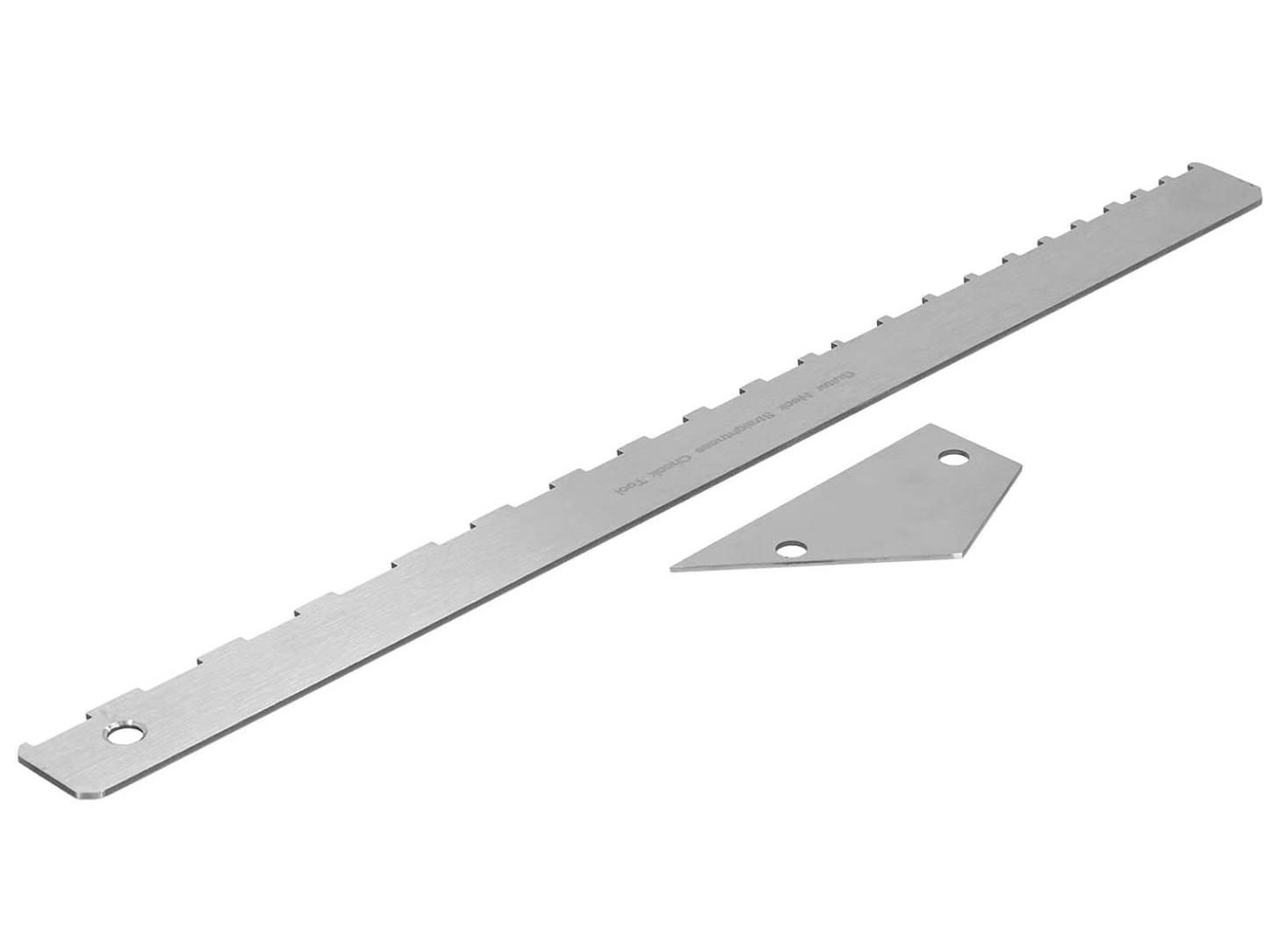 Stainless Steel Guitar Neck Notch Ruler for Fingerboard and Fret Measurement