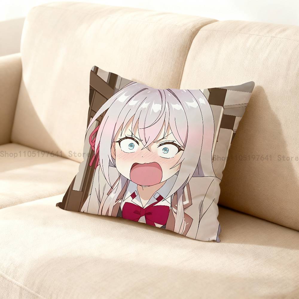 Anime Cute Alya R-Roshidere Pillow Case For Sofa Decor Car Office Room Printing Cushion Cover Decorations And Protector