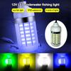 1Pcs 12V-24V LED Fishing Light 20W IP68 Lure Fish Finder Lamp LED 2835SMD Attracts Prawns Squid Krill 4 Colors Underwater Lights
