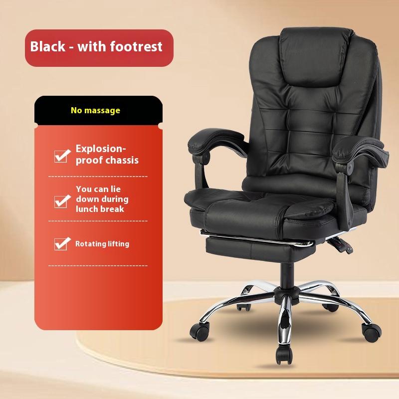 Computer Chair Massage Chair Leather Executive Chair Reclining Gaming Chair Adjustable Swivel Office Chair Manufacturer