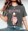 Tričko Post Malone, Merch z koncertu Post Malone 2026, Retro tričko s grafikou kovbojského klobouku, Vyprané tričko ve vintage stylu, Dárek pro fanoušky country popu Muži Ženy