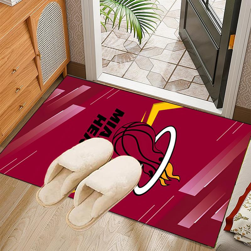 Heat Miami Team Spirit Rug Office Carpet Non-Slip Mat, Chair Rug Floor Covering for Gaming, Bedroom, Living Room , Home Decor Christmas Gift