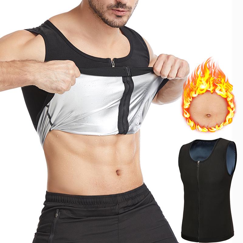 Fato de Sauna Esportivo Masculino - Modelador de Corpo com Controle de Barriga para Fitness e Corrida