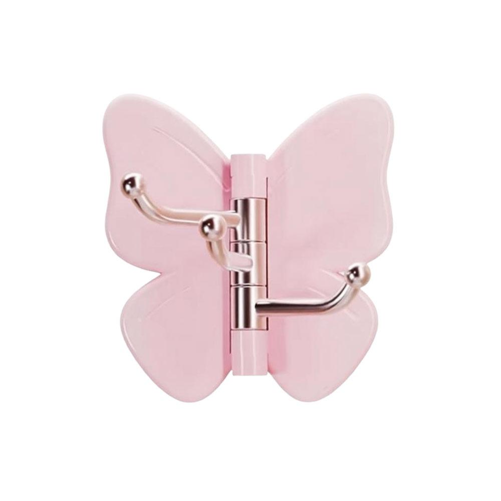 1/4PCS Plastic Butterfly Wall Hook Waterproof Adhesive Wall Hook  Kitchen Bathroom Storage
