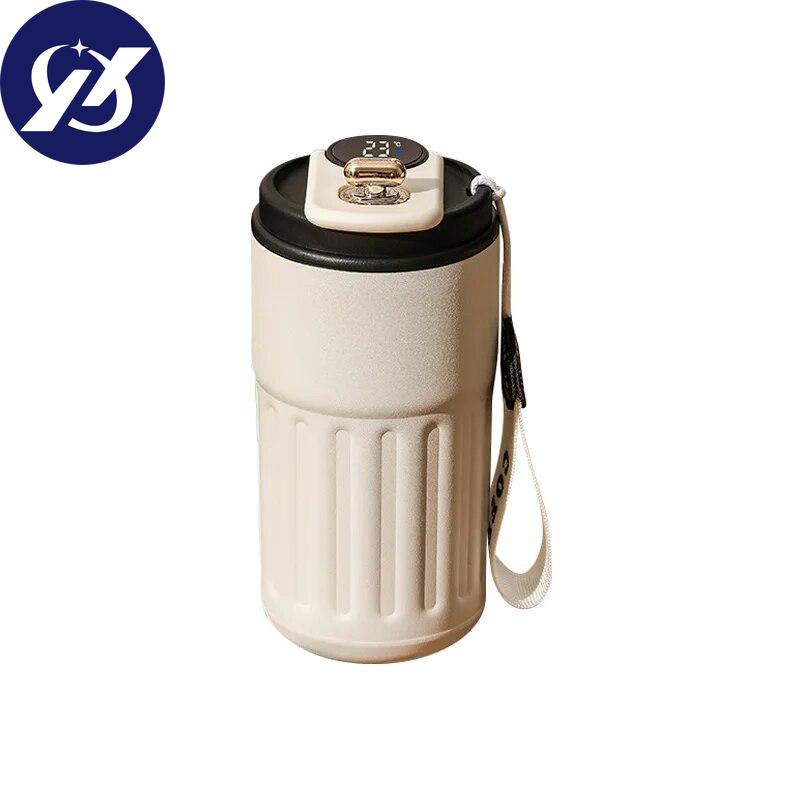 450ml Thermos Bottle Smart Temperature Display Stainless Steel Vacuum Cup Office Coffee Cup Business Portable Thermal Mug