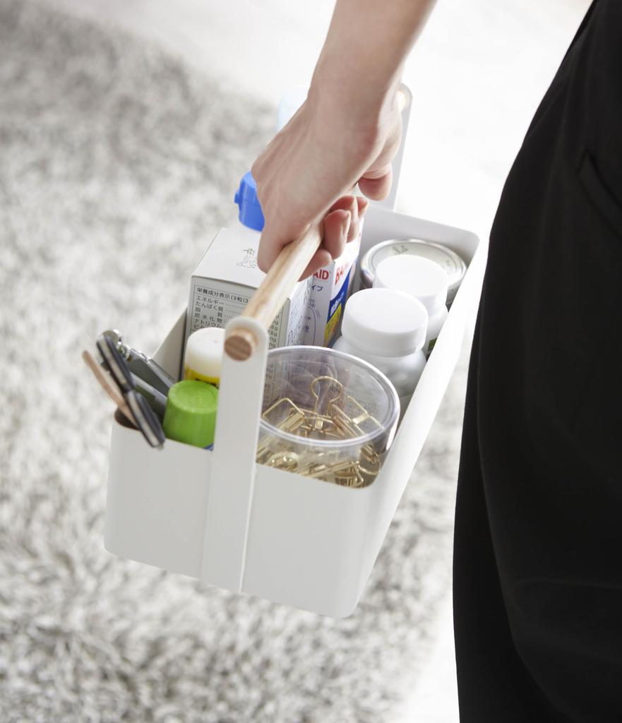 Yamazaki Jitsugyo Tool Box Tosca L White 2312