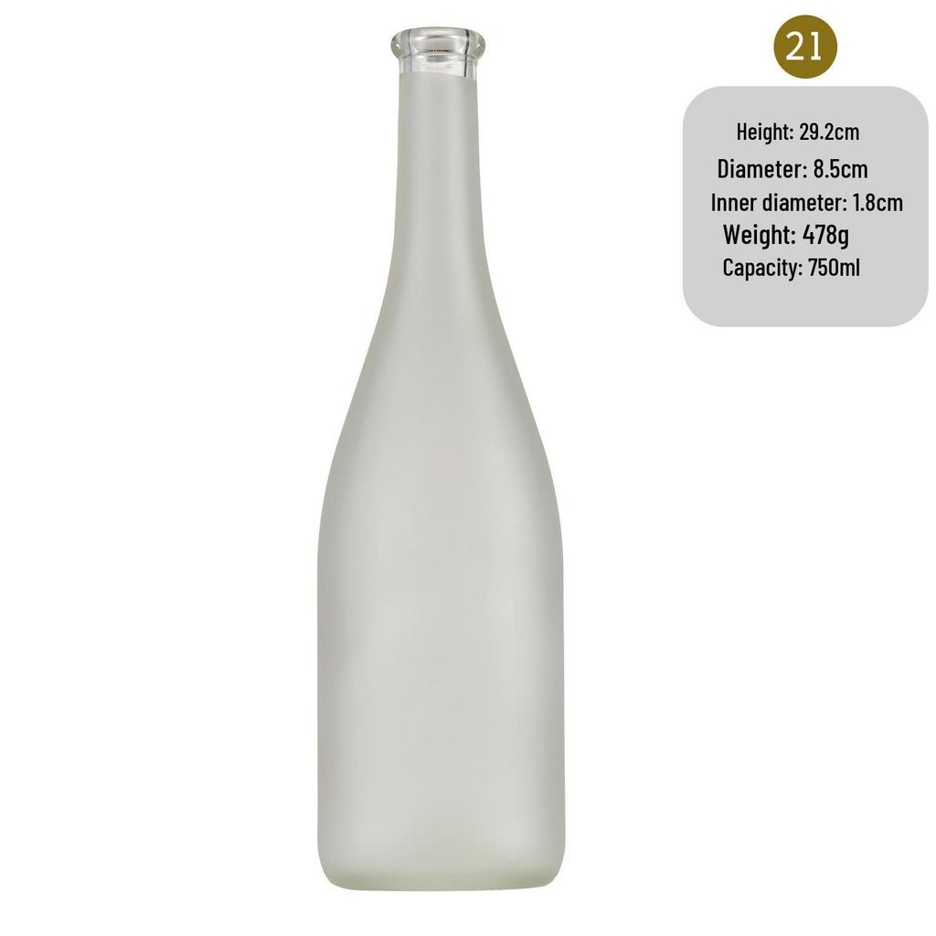 In-Stock Burgundy Green Glass Wine Bottle - Ideal for Red Wine, Liquor, Home Brewing, and Fruit Wine Storage