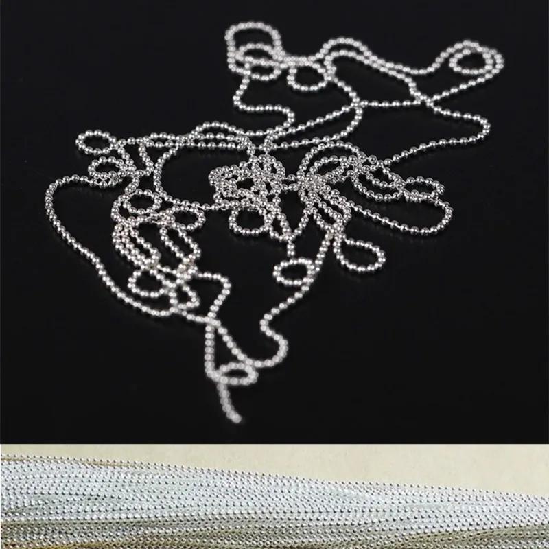 100cm 3D Gold Nails Metal Chain Bead Micro Tips DIY Steel Ball Punk Style Nail Art Decoration Beauty Accessories Nails Accessory