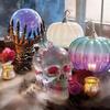 Glowing Deluxe Cellular Crystal Ball Luminous Witch Skull Hand Witch Glowing Plasma Light Spooky Serve Electrostatic Ball D P7X0