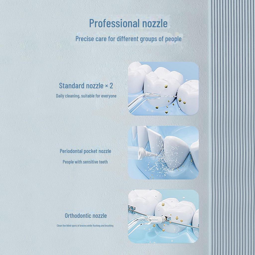 Electric Orthodontic Water Flosser for Home - Large Capacity Tooth Cleaner
