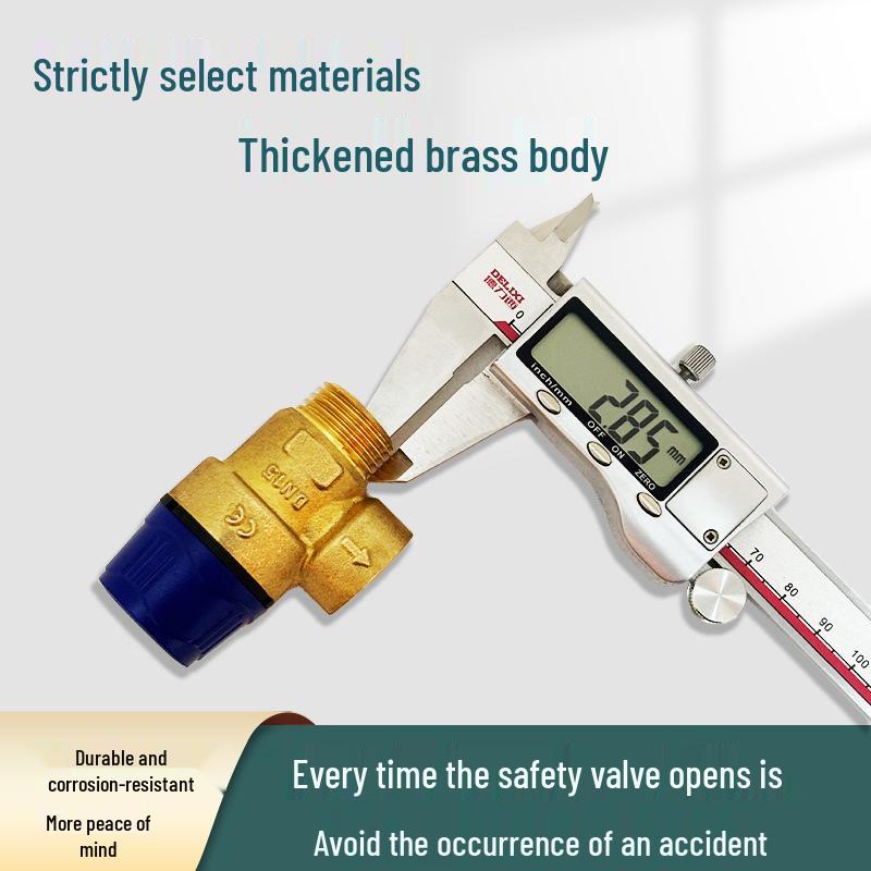 4-6 Minute Thickened Brass Angle Safety Relief Valve with Automatic Drain for Solar Water Heaters