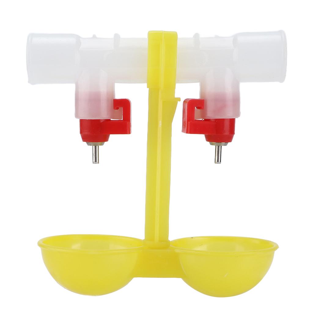 Doppelte Hühnernippeltränke, automatische hängende Trinkbecher für Geflügel, 1/2 Zoll Rohr