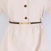 Adjustable Thin Waist Belt for Women Fashion Slimming Buckle Suit Dress Skirt Date and Office Use