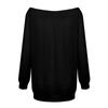 Fashion Women's Loose Off Shoulder Color Pullover Blouse Knit Sweater