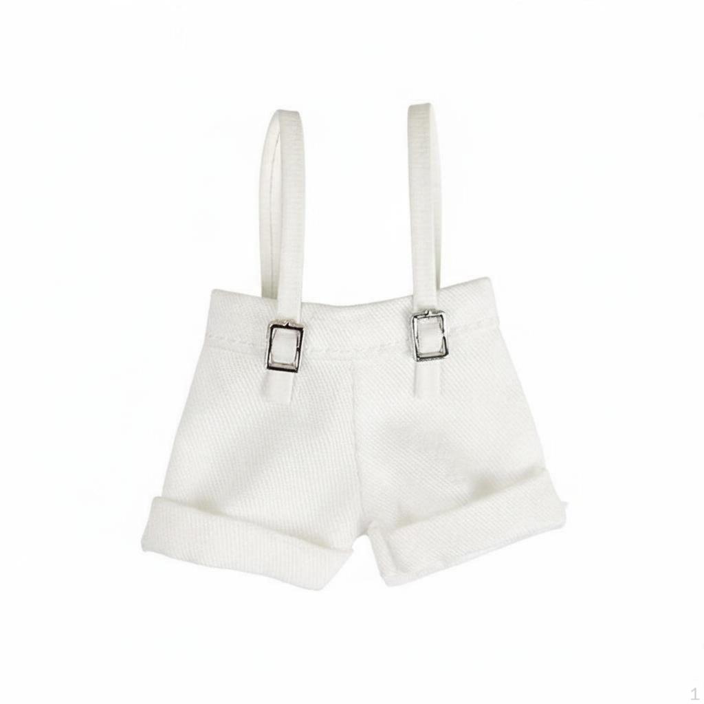BJD Doll Suspender Shorts Adorable Outfit Versatile Miniature Uniform for Hobbyists,