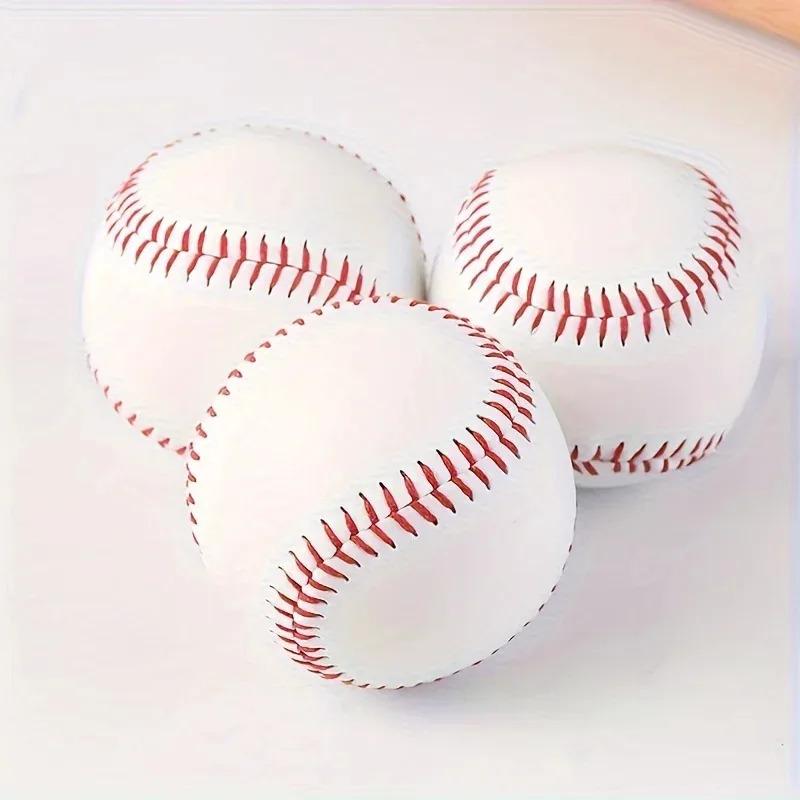 1PC Baseball No. 9 Softball Hard Ball Softball Craft Ball Sports Equipment White Safety Men'S Baseball Sports Training Standards