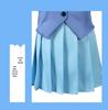 Slam Dunk Akagi Haruko School Uniform Cosplay Set: Women's Pleated Skirt & JK Top