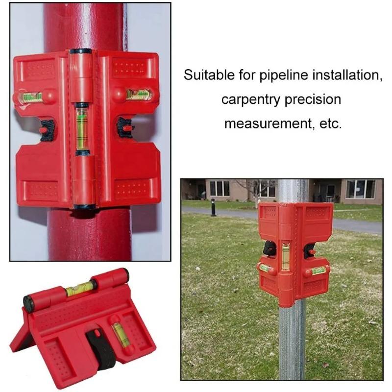 Angle Gauge Spirit Level Fence Post Pipe Magnetic Inclinometer Adjustable With Strap Horizontal Vertical Magnetic Gauge