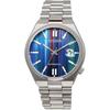Citizen Tsuyosa Automatic Men's Watch NJ0151-53W Sapphire Glass Multicolor Rainbow Index Silver
