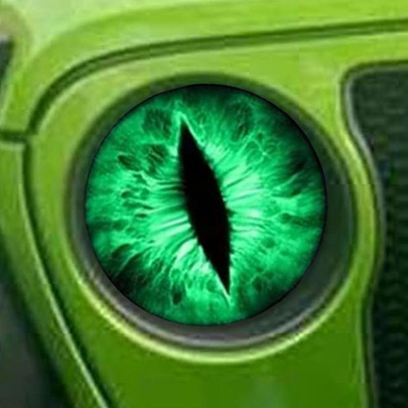 Beast Eyes Scheinwerferaufkleber Rund Auto Scheinwerfer Beast Eyes Aufkleber 3D Stereoskopisches Design Dekorationsaufkleber Für Fast Autos