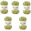 5Rolls Soft Dyed Acrylic Yarn 50grams Per Roll for Knitting Sweater Scarves Hat Blankets Baby Clothes Home Decoration