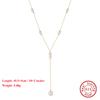 EFFIE QUEEN Elegant 925 Sterling Silver Freshwater Pearl Necklace for Women Double Layered Pearls Choker Necklace Jewelry BQN17