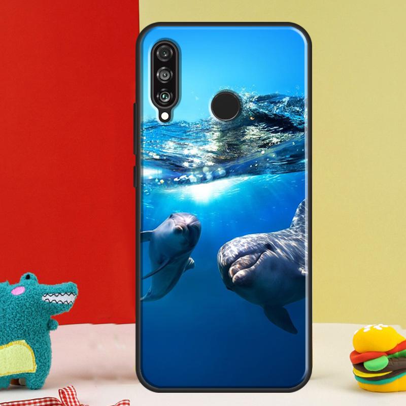 Ozean Delfin Für Huawei Nova 5T 9 10 SE 12i 12s 11i Y91 Y90 Y60 Y70 Y72 Y61 P60 P30 Pro P20 P40 Lite Hülle