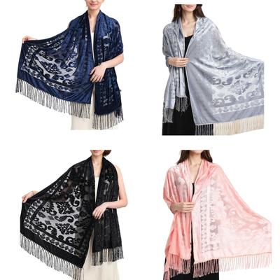 Eleganter Damen Schal Schultertuch für Abendkleid Traditioneller ethnischer Stil Schal für Hochzeitsgäste oder Brautjungfern