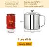 Thickened 304 Stainless Steel Drinking Cup with Lid for Kindergarten Students - Multiple Sizes Available