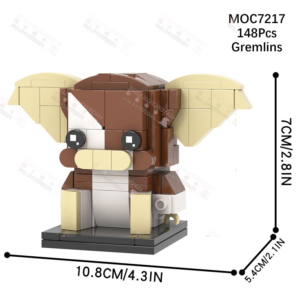 Klocki konstrukcyjne postaci z serii filmowych Kreatywne Horror Freddy Krueger Beetle Juice Gremlins John Wick Alien Modele Zabawki Dla Dzieci