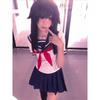 Halloween Party Girl's Navy Blue Sailor Skirt Pantyhose Loli Black Leather Shoes Yandere Simulator Ayano Aishi Cosplay Costume