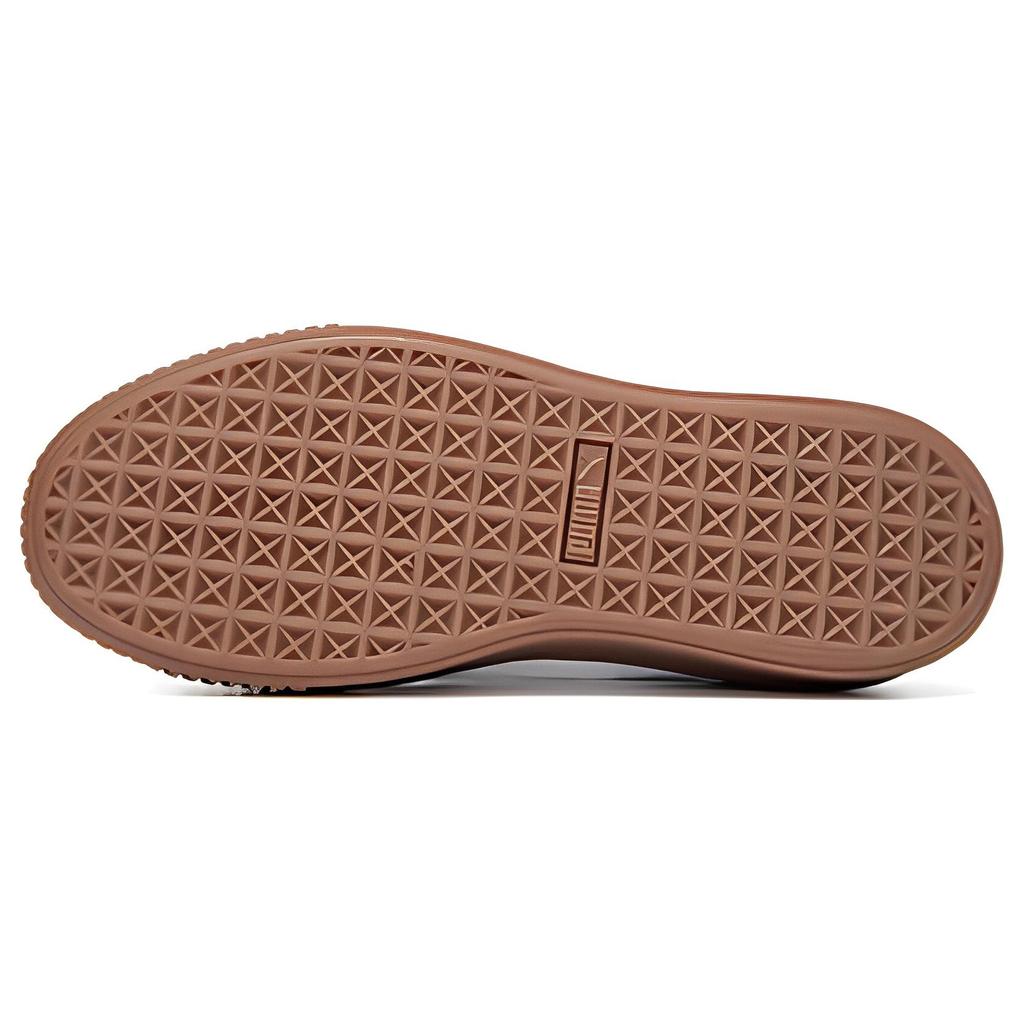 (WMNS) PUMA Platform Skate Shoes 'Black White Brown' Women's 395225-04