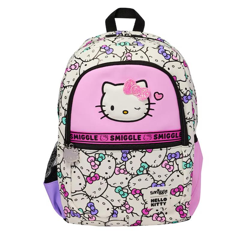 Zaino Scolastico Grande Smiggle per Bambini, Borsa da Esterno e per il Tempo Libero, Grande Capacità, Impermeabile, Leggero, Scomparti Multipli