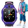 E12 Kid Phone Smart Watch Insert Card Take Photo with Colours TFT Screen(black &pink&purple)
