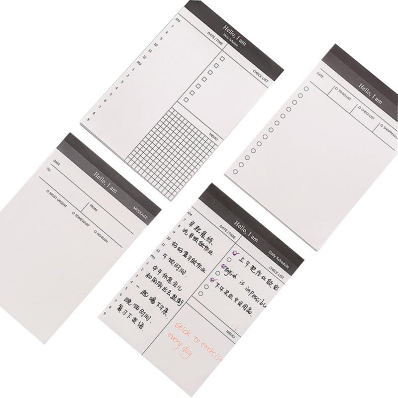 Daily Schedule Memo Pad To Do List Time Sticky Note Schedule Planner Stickers