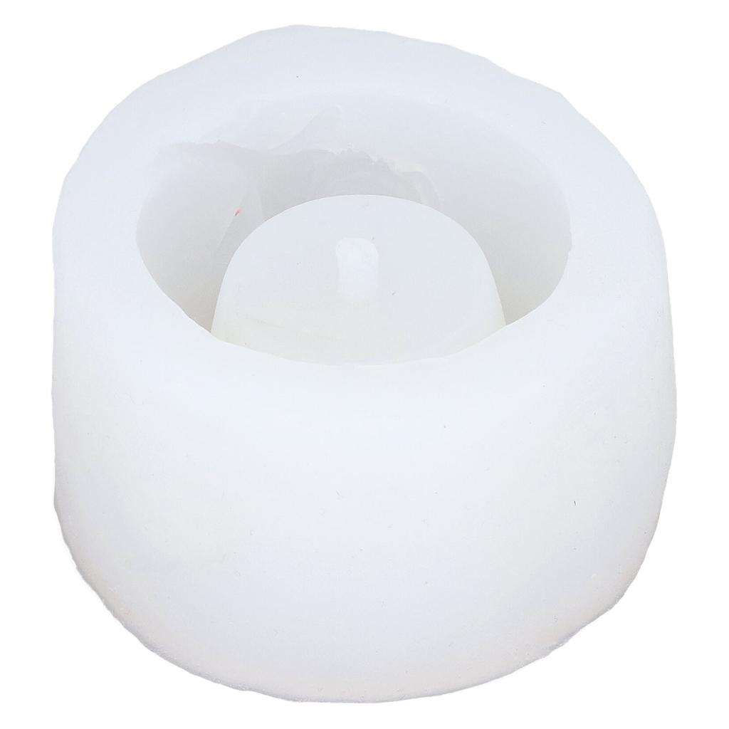 Flower Pot Mold Silicone Round Multi Functional DIY Succulent Planter Mould with Drainage Hole for Bowls Making