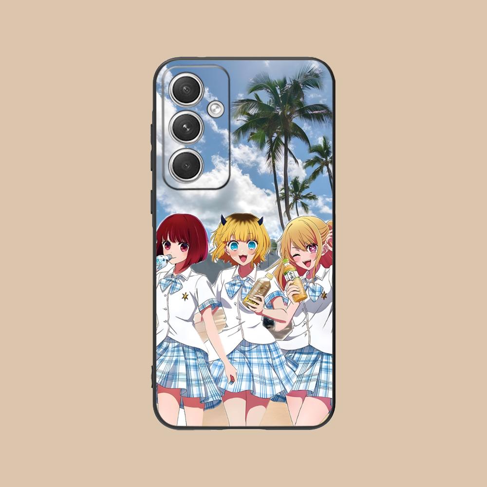 Oshi no ko B-Komachi Phone Case for Samsung Galaxy S25 S24 S23 S22 S21 S20 Note20 Plus FE Ultra Colour Protective Cover Pretty
