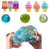 Giocattoli Squishy Maltosio Blu Giocattolo Fidget Sensoriale Antistress Morbido Simulato Trasparente Blu Maltosio Rilascio Lento Giocattolo Decompressione