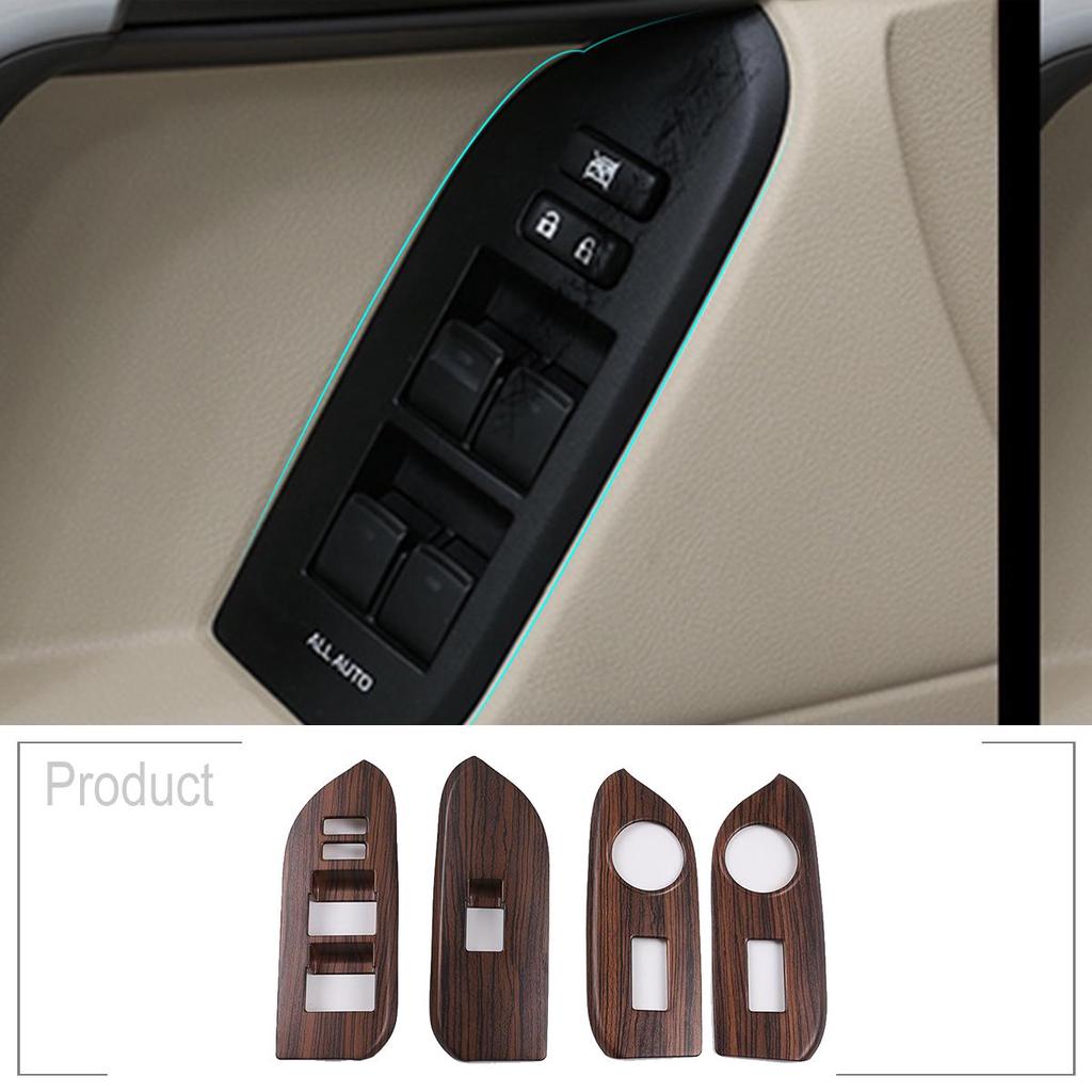 For Toyota Land Cruiser Prado FJ150 Door Window Lift Button Cover Trim 2010-2019