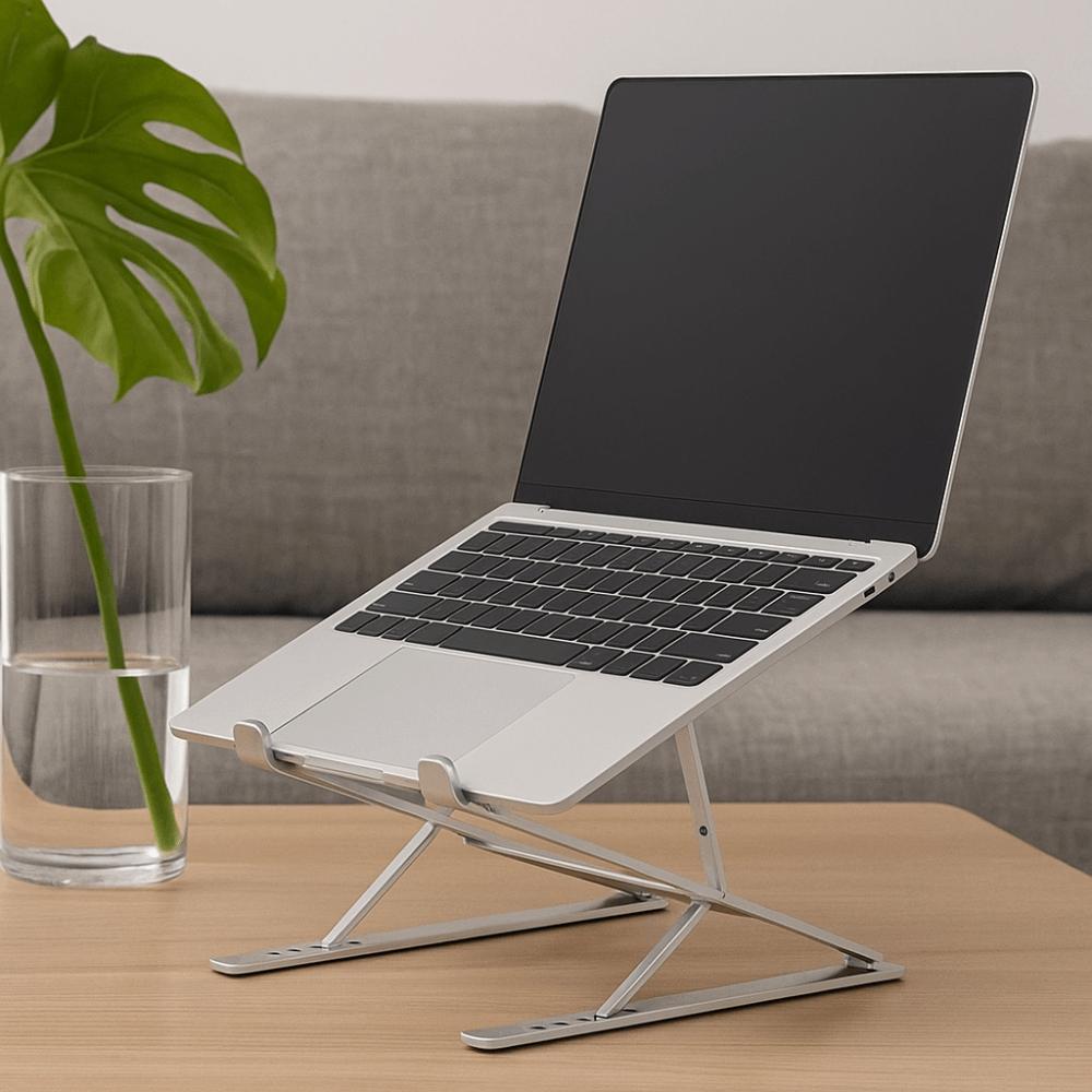 Adjustable Laptop Stand Double Layer Notebook Support Holder Durable Portable Tablet Stand Desktop