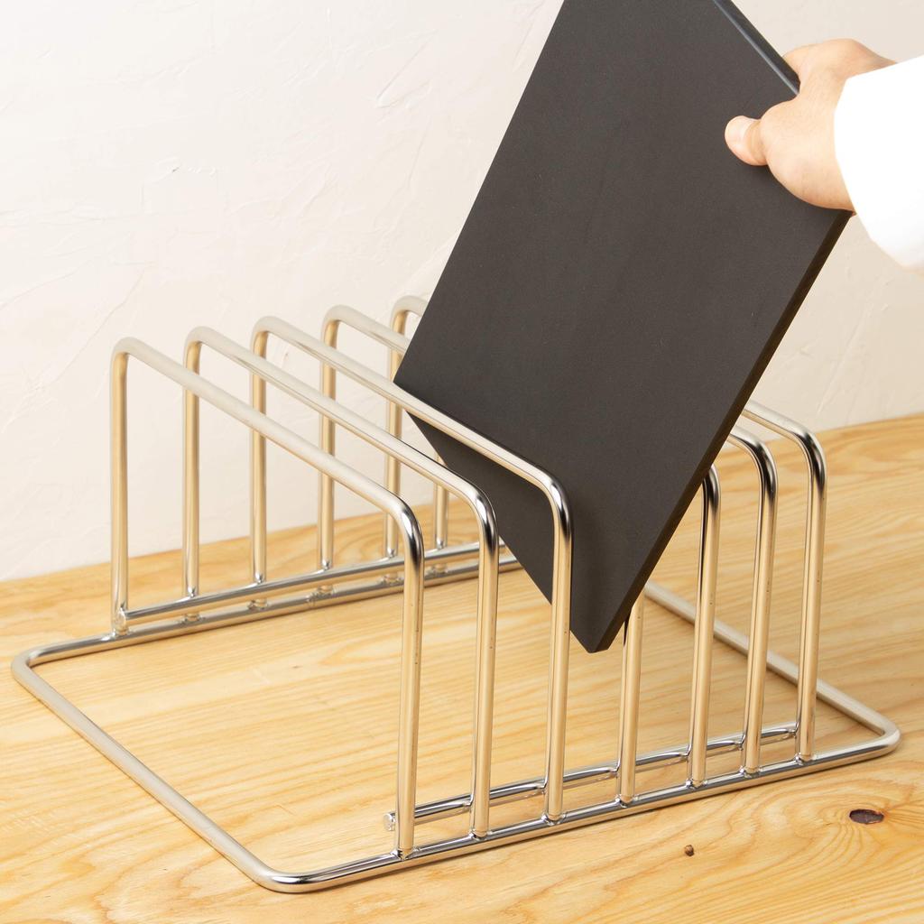 Endo Shoji Commercial Cutting Board Stainless Made In AMN56 Stand, Horizontal, MY-6, Steel, Japan,